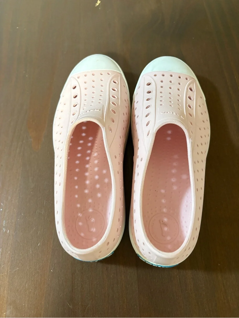 Native Pink Slip-On Kids Shoes - Picture 1 of 3